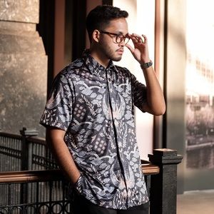 Luxury Performance Batik Shirt for Mens